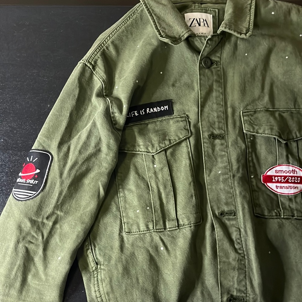 Zara Army Green Jacket - M